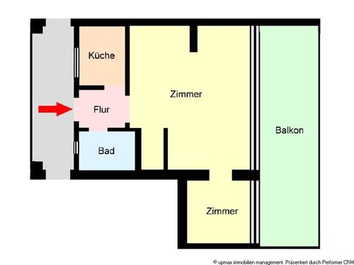 Foto - 1,5 Zimmer mit großen Balkon und Weitblick...