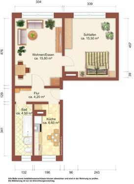 Foto - 2 Zimmer Etagenwohnung zur Miete in Rothenburg/Oberlausitz