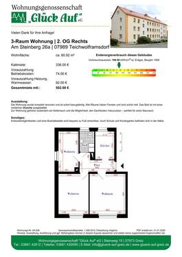 Foto - 3 Zimmer Etagenwohnung zur Miete in Greiz