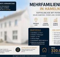 Mehrfamilienhaus in Hameln | 4 Wohneinheiten | ca. 310 m²