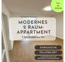 Teilmöblierte Wohnung nahe TU Dresden frei ab 01.04.26