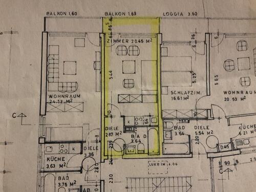 Foto - 1 Zimmer Etagenwohnung zur Miete in Augsburg