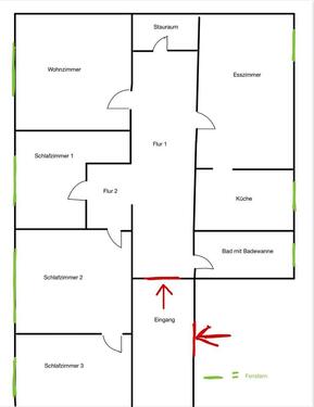 Foto - Mietwohnung - 1.330,00&nbsp;EUR Kaltmiete, ca.&nbsp; 135,00&nbsp;m&sup2;