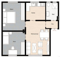 Helle 60 qm Erdgeschosswohnung mit modernem Bad - Lüdenscheid Othlinghausen