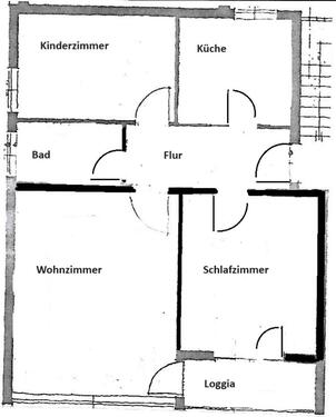 Foto - Gevelsberg, 3 Zimmer Wohnung 66 qm