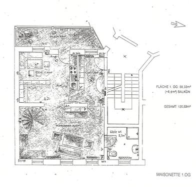 Foto - Maisonette Wohnung ANFRAGESTOP - 1.100,00&nbsp;EUR Kaltmiete, ca.&nbsp; 129,00&nbsp;m&sup2;