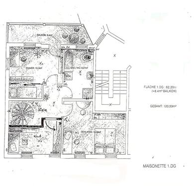 Foto - 4 Zimmer Maisonettenwohnung zur Miete in Cottbus