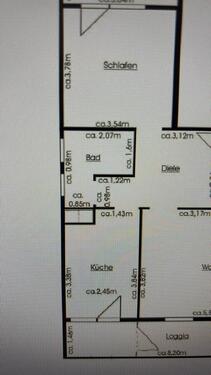 Foto - Modernisierte 2-Zimmer-Wohnung , 2 Balkone hochwertige Küche