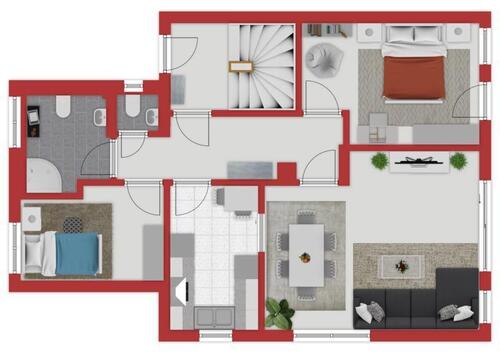 Foto - Erdgeschoßwohnung in Walldorf zur Miete