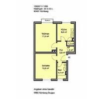 Helle 2 Zimmer Wohnung der WBG am Nordostbahnhof - Nürnberg Erlenstegen