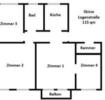 4-Zimmer-Altbauwohnung, 115 qm, Logenstraße Lübben - Lübben (Spreewald)