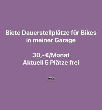 Foto - Stellplatz Garage überwintern Dauerstellplatz Bike Motorrad
