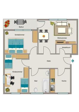 Foto - 3.5 Zimmer Erdgeschoßwohnung zur Miete in Gelsenkirchen