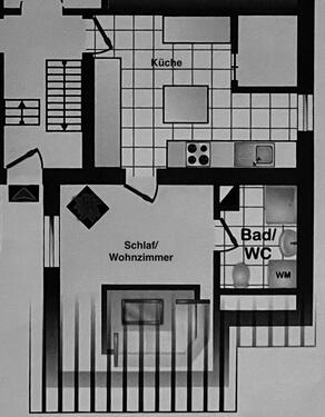 Foto - Wohnung zu vermieten - 450,00&nbsp;EUR Kaltmiete, ca.&nbsp; 43,00&nbsp;m&sup2;