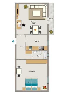 Foto - 2.5 Zimmer Etagenwohnung zur Miete in Gelsenkirchen
