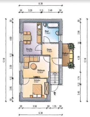 Foto - Dachgeschoßwohnung in Wuppertal zur Miete