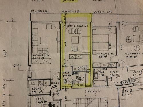 Foto - 1 Zimmer Etagenwohnung zur Miete in Augsburg