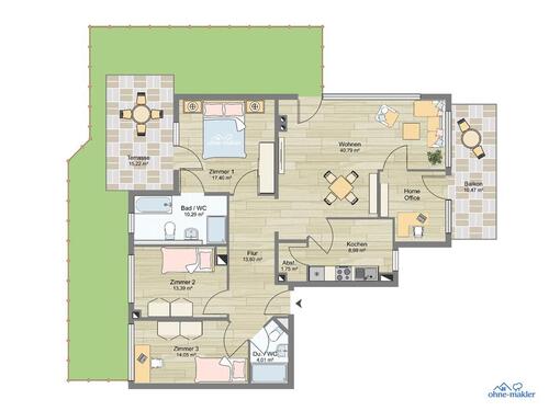 Foto - 4.5 Zimmer Etagenwohnung in Trier