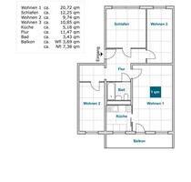 Familienglück: geräumige 4-Zimmer-Wohnung (WBS) - Dresden Cotta