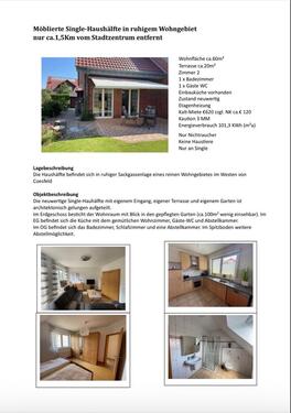 Foto - Wohnung 60m2 mit Garten - 620,00 EUR Kaltmiete,