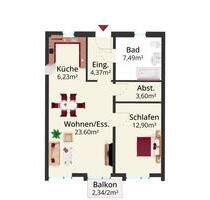 2 Zimmer Neubau-Wohnung in Gangkofen (1. OG)