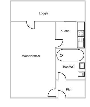 Foto - Möblierte 1-Zimmer Wohnung - 3min zur U-Bahn