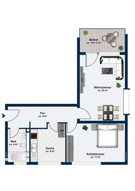 Foto - Großzügige 2-Zimmer-Wohnung in Wolfratshausen Waldram FREI