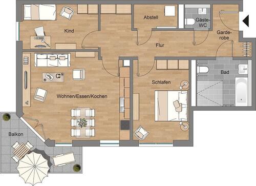 Foto - Etagenwohnung in Braunschweig