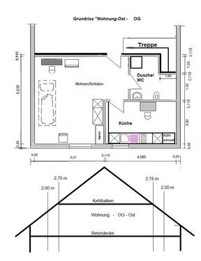 Foto - 1 Zimmer Wohnung in Giebelstadt zu vermieten