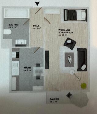 Foto - 1 Zimmer Etagenwohnung zum Kaufen in München