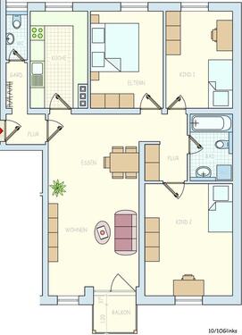 Foto - 4 Zimmer Etagenwohnung in Regenstauf