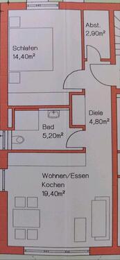 Foto - 2-Zimmer Wohnung - 680,00 EUR Kaltmiete,