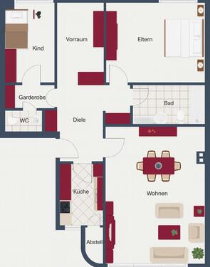 Foto - 4.5 Zimmer Etagenwohnung zum Kaufen in Rheinfelden (Baden)