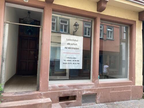 Foto - Ladengeschäft in der Wertheimer Fussgängerzone