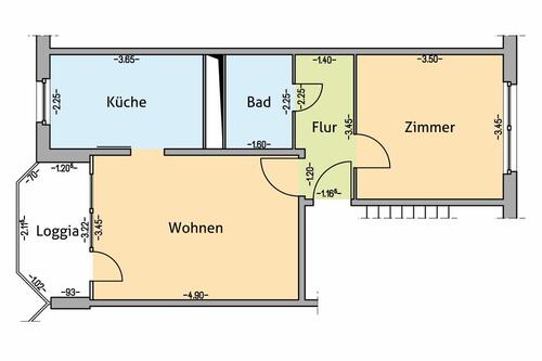Foto - 2-Zimmer Wohnung, zur Untermiete