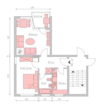 Foto - Etagenwohnung in Wedel zur Miete