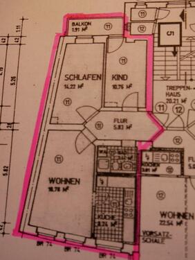 Foto - 3 Zimmer Etagenwohnung zur Miete in Chemnitz