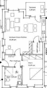 Foto - 2 ZKB Neubauwohnung mit TerrasseBalkon in Hopsten - Lindenstraße