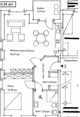 Foto - 2 Zimmer Erdgeschoßwohnung zur Miete in Hopsten