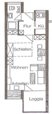 Foto - 1 Zimmer Etagenwohnung in Kehl