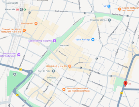 Foto - Parkplatz Stellplatz in der Innenstadt von Worms