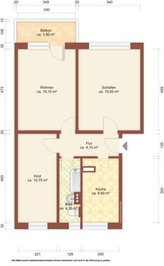 Foto - Etagenwohnung in Löbau zur Miete