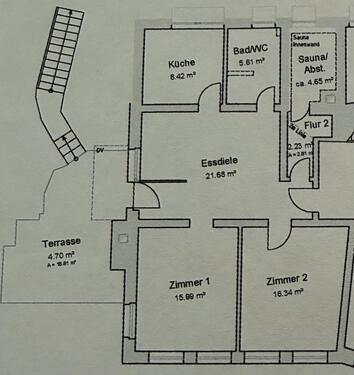 Foto - 3-Zimmer-Wohnung mit Terrasse, Garten, Sauna & Ausblick