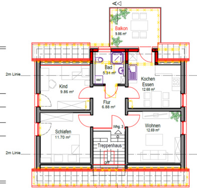 Foto - 3-Zimmer Wohnung Cadolzburg - 700,00 EUR Kaltmiete,