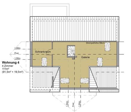 Foto - 3,5 ZKB teilmöbliert in Erfurt sofort zu vermieten