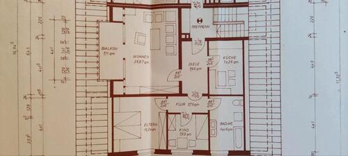Foto - Wohnung 3 Zimmer Küche Bad Balkon