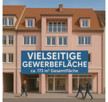 Gewerbefläche mit großer Schaufensterfront in Ulm-Mitte