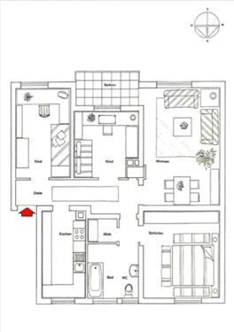 Foto - 4.5 Zimmer Erdgeschoßwohnung zur Miete in Böblingen