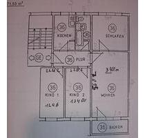 Charmante 4-Raum-Wohnung mit Balkon-Wintergarten 2. OG - Halle (Saale) Gesundbrunnen