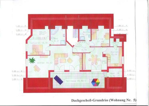 Foto - Dachterrassenwohnung, 150 m² in Waldbüttelbrunn zu vermieten